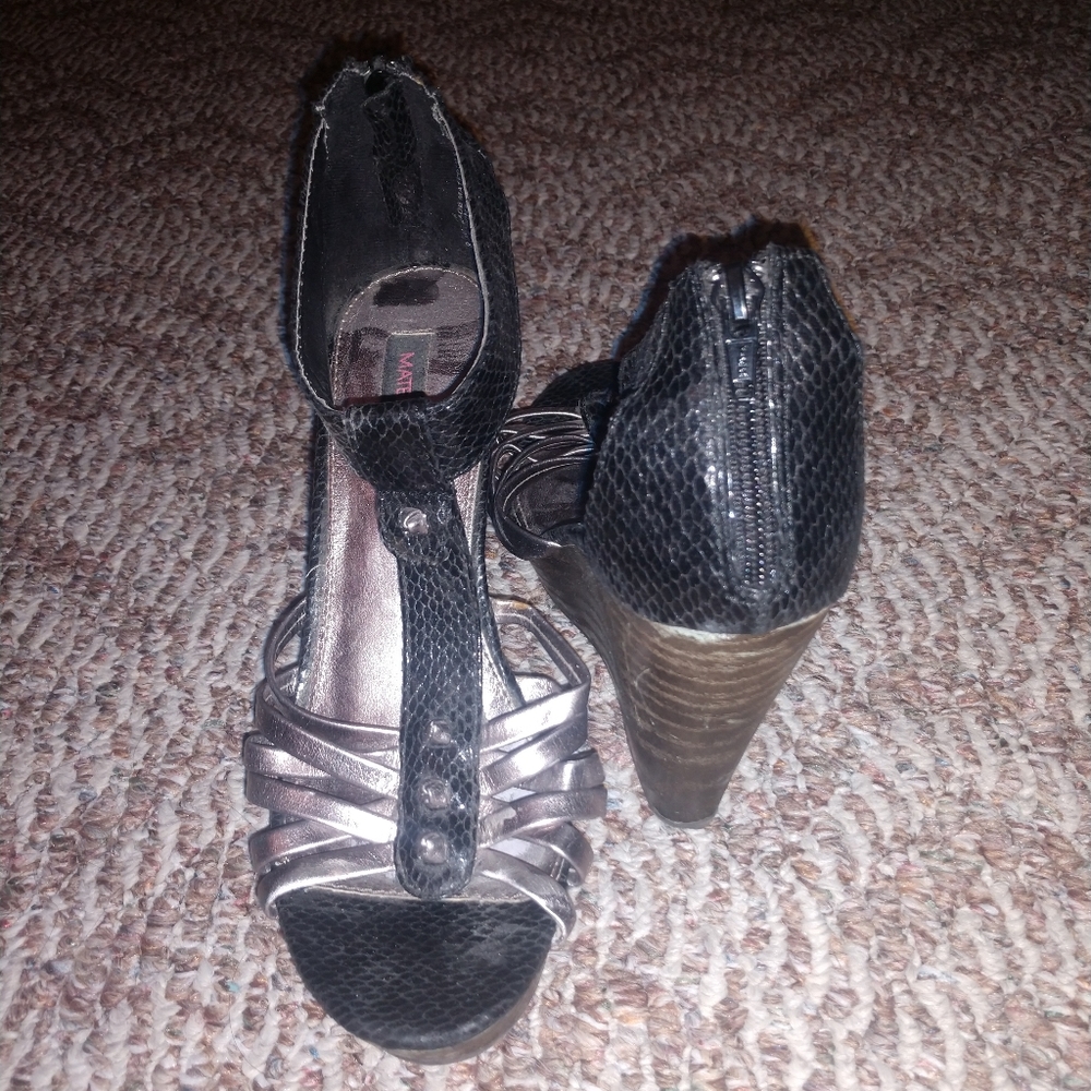 Black & Silver Heels